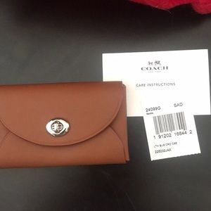 Brand new Coach leather business card case